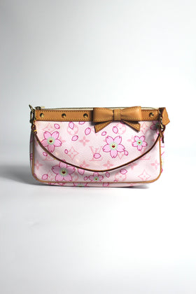 LOUIS VUITTON Collector Vintage Murakami Cherry Blossom Pochette Full Set