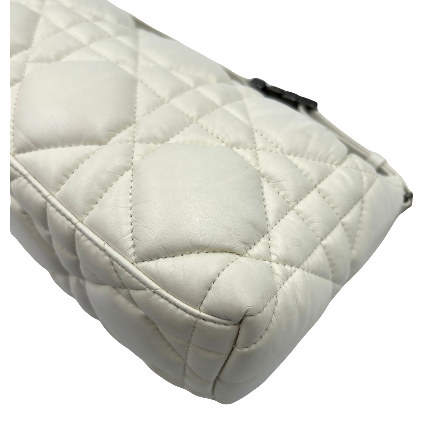 Christian DIOR White Nomad Travel leather pouch RRP: £1700