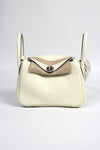 HERMES Mini Lindy So Cream Taurillon Clemence PHW - 2026 Brand New FULL SET