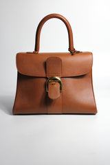 DELVAUX Brilliant MM Jumping Brandy Leather with Gold Hardware RRP:€6800
