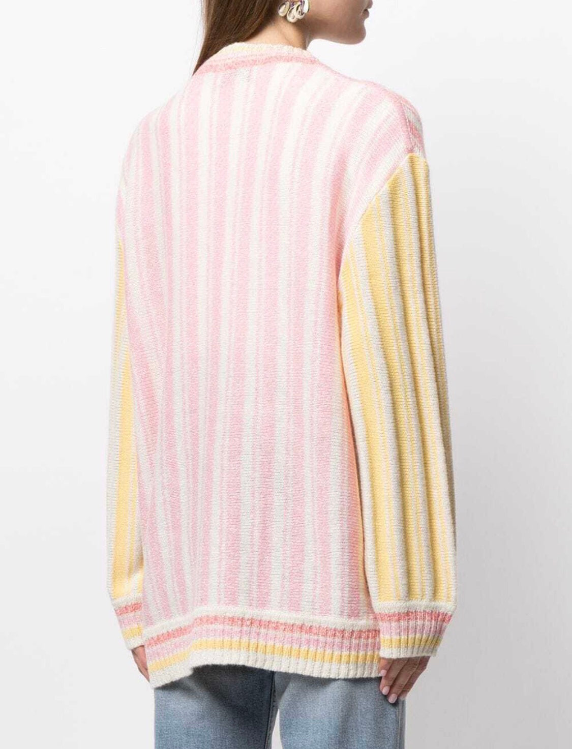 MIRA MIKATI Cashmere Linen Golf embroidered cardigan size 42 RRP: £640