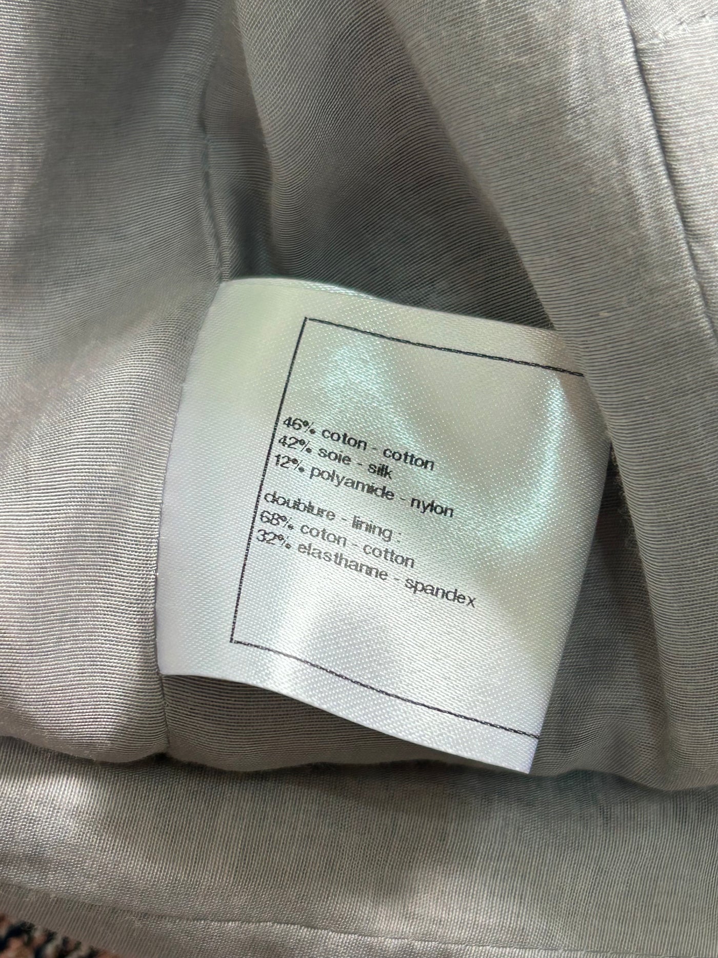 CHANEL Pink Silver Zip Chain Two Pieces Suit 2011 size 42