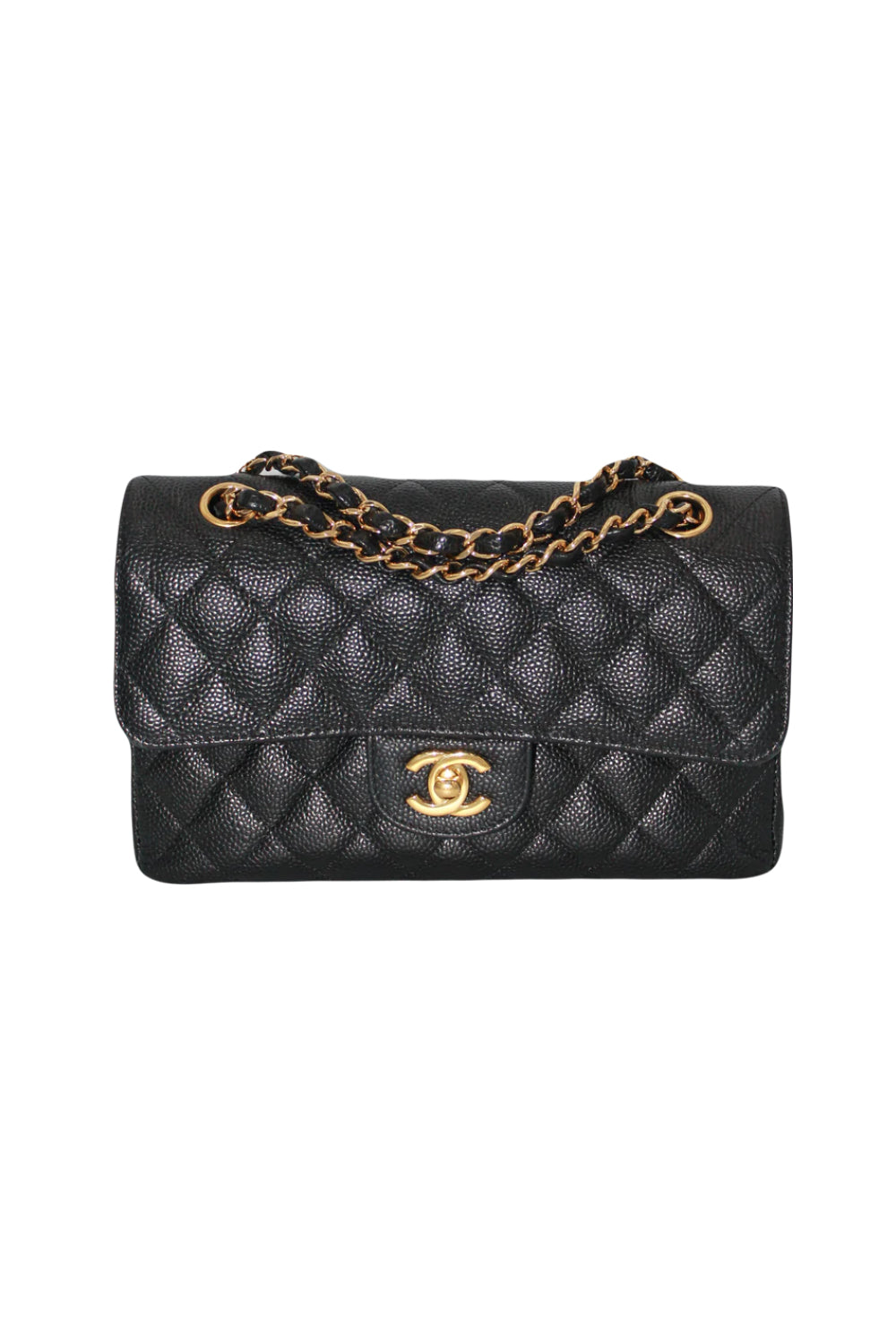 CHANEL small caviar gold hardware handbag full set RRP: £8510