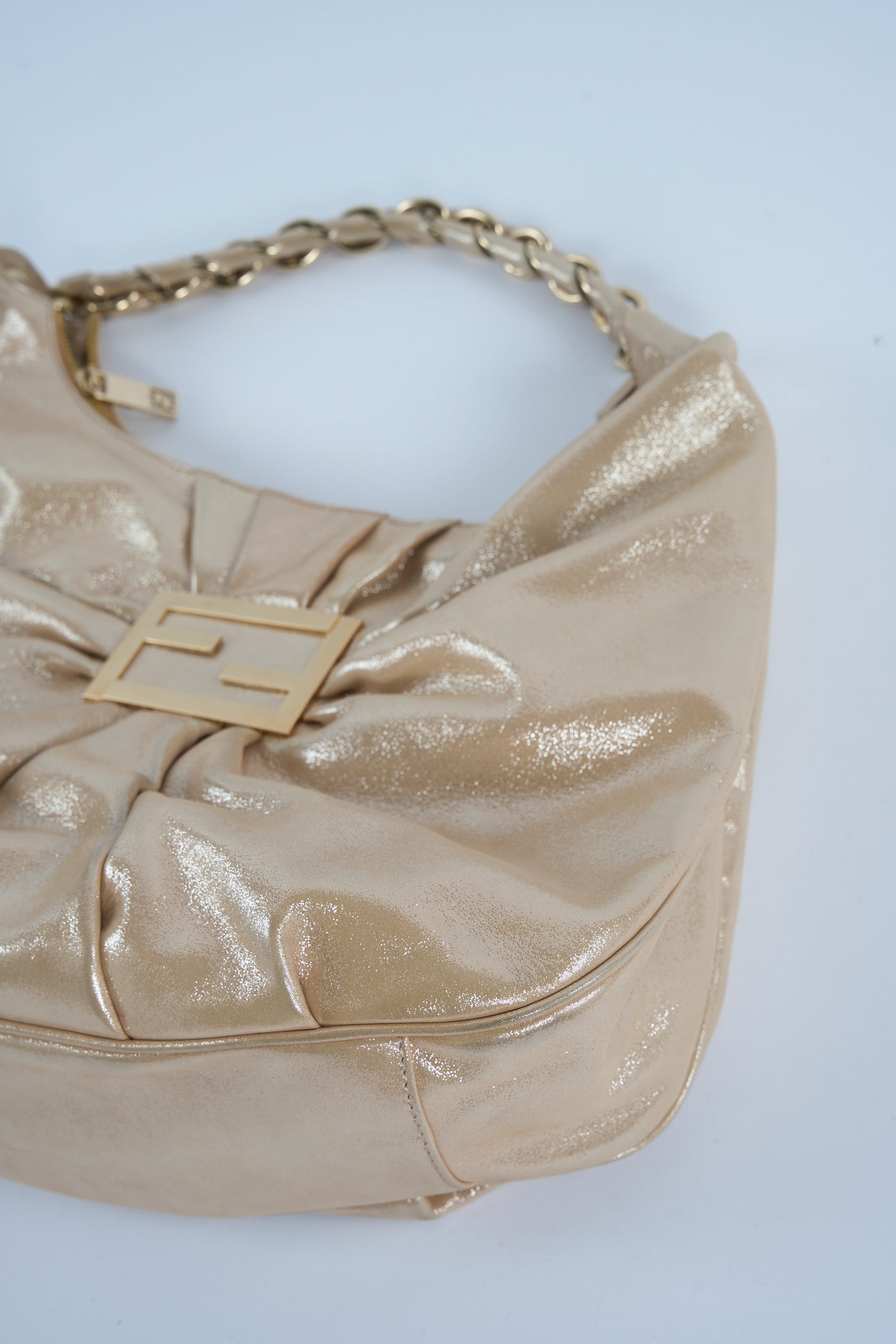 FENDI Mia hobo gold handdbag