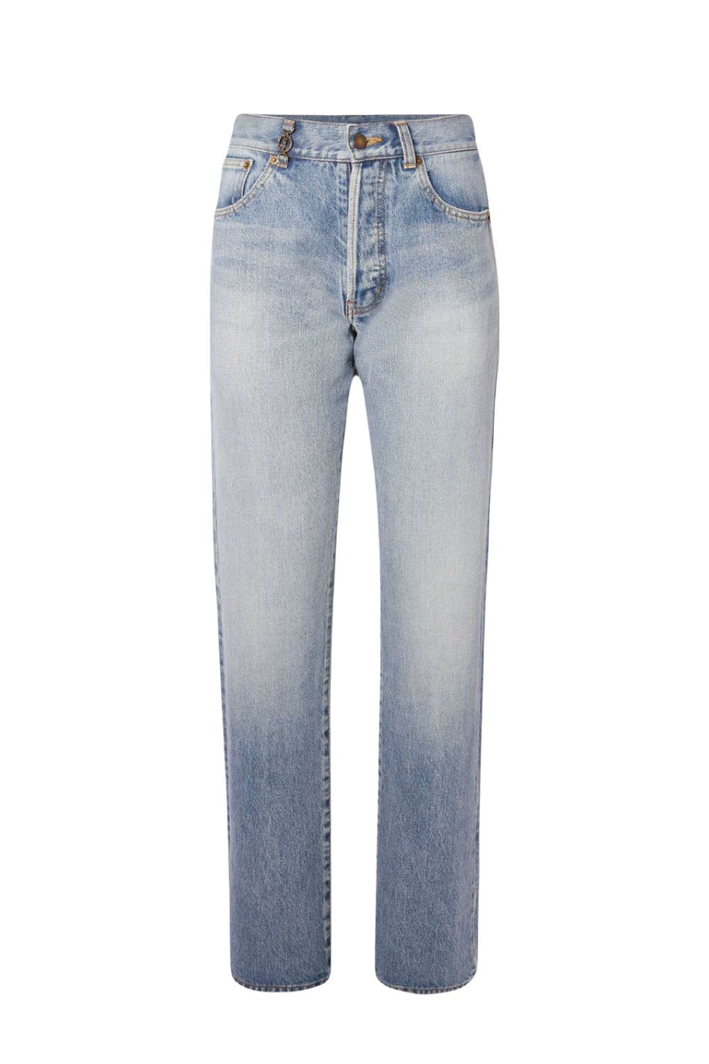 SAINT LAURENT Cassandra YSL high waist straight leg jeans