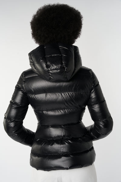 MONCLER black puffer jacket size 0