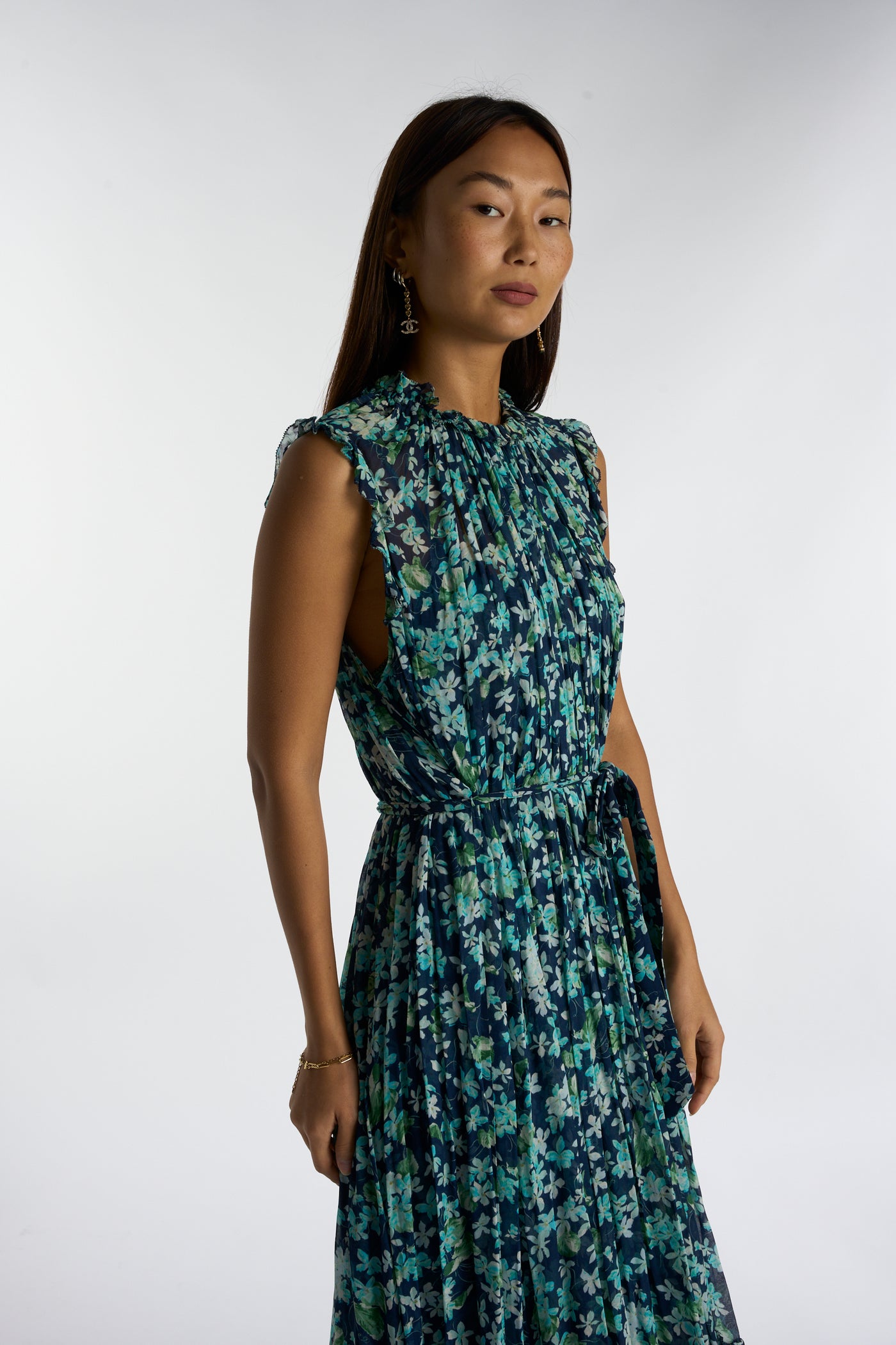 ZIMMERMANN floral midi dress size 3