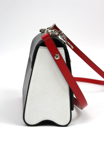 LOUIS VUITTON Twist MM Love Lock Charm Limited Edition Epi leather Black White Red - Full set ( Box, dust bag, receipt)