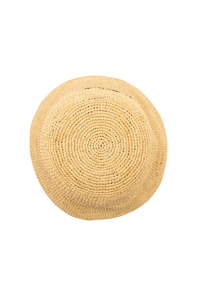 CELINE Triomphe bucket hat raffia never worn current collection £590