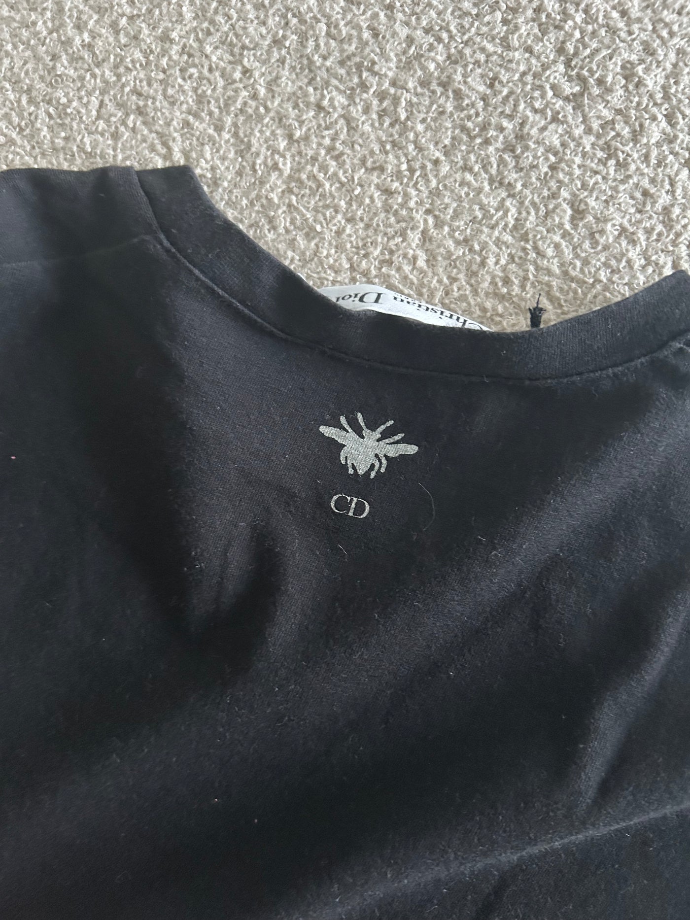 CHRISTIAN DIOR Lycky Number 8 J'Ddior black T-shirt