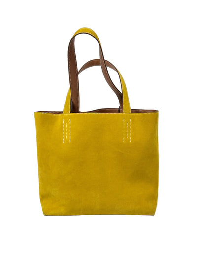 HERMES Double Sense Tote Gold Veau Sikkim Jaune de Naples Chevre Year 2023 Current RRP 3850 euros