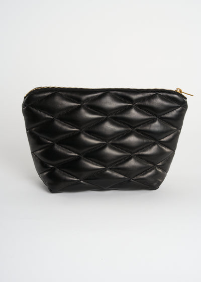 SAINT LAURENT "Sade" quilted puffed clutch