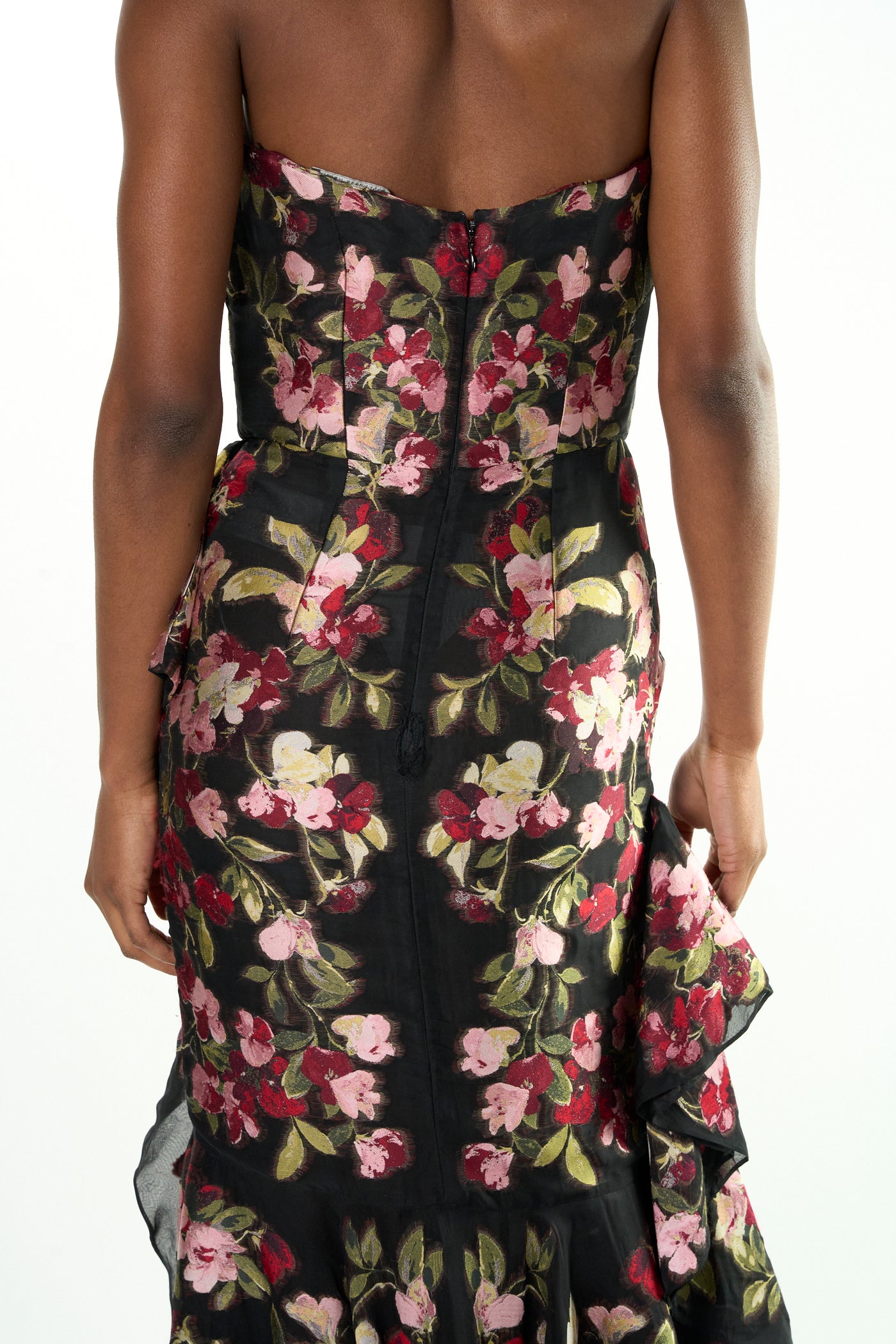 ALEXANDER MCQUEEN haute couture floral gown