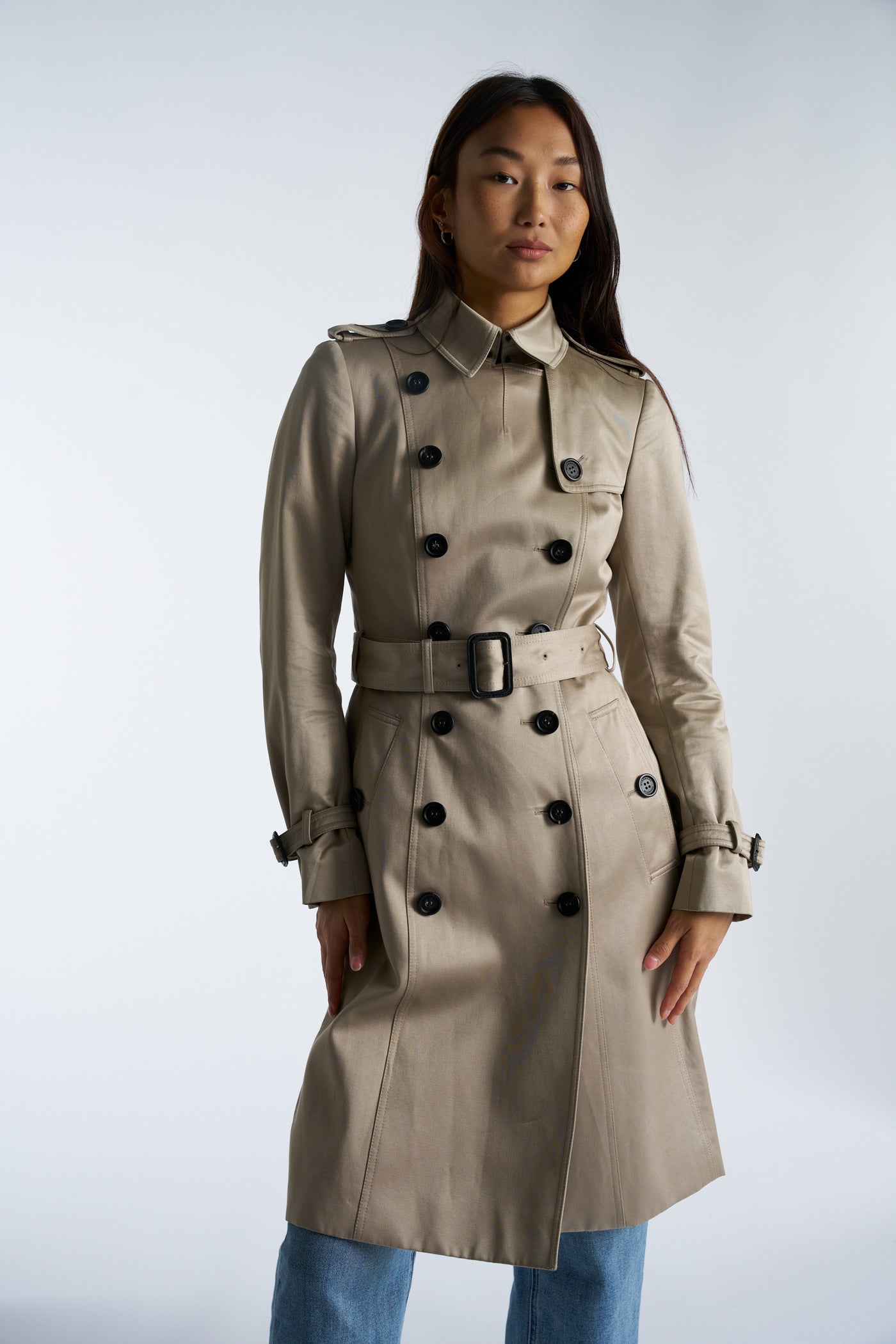 BURBERRY Prorsum Double-Breasted Trench Coat size 38