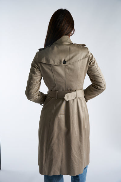 BURBERRY Prorsum Double-Breasted Trench Coat size 38