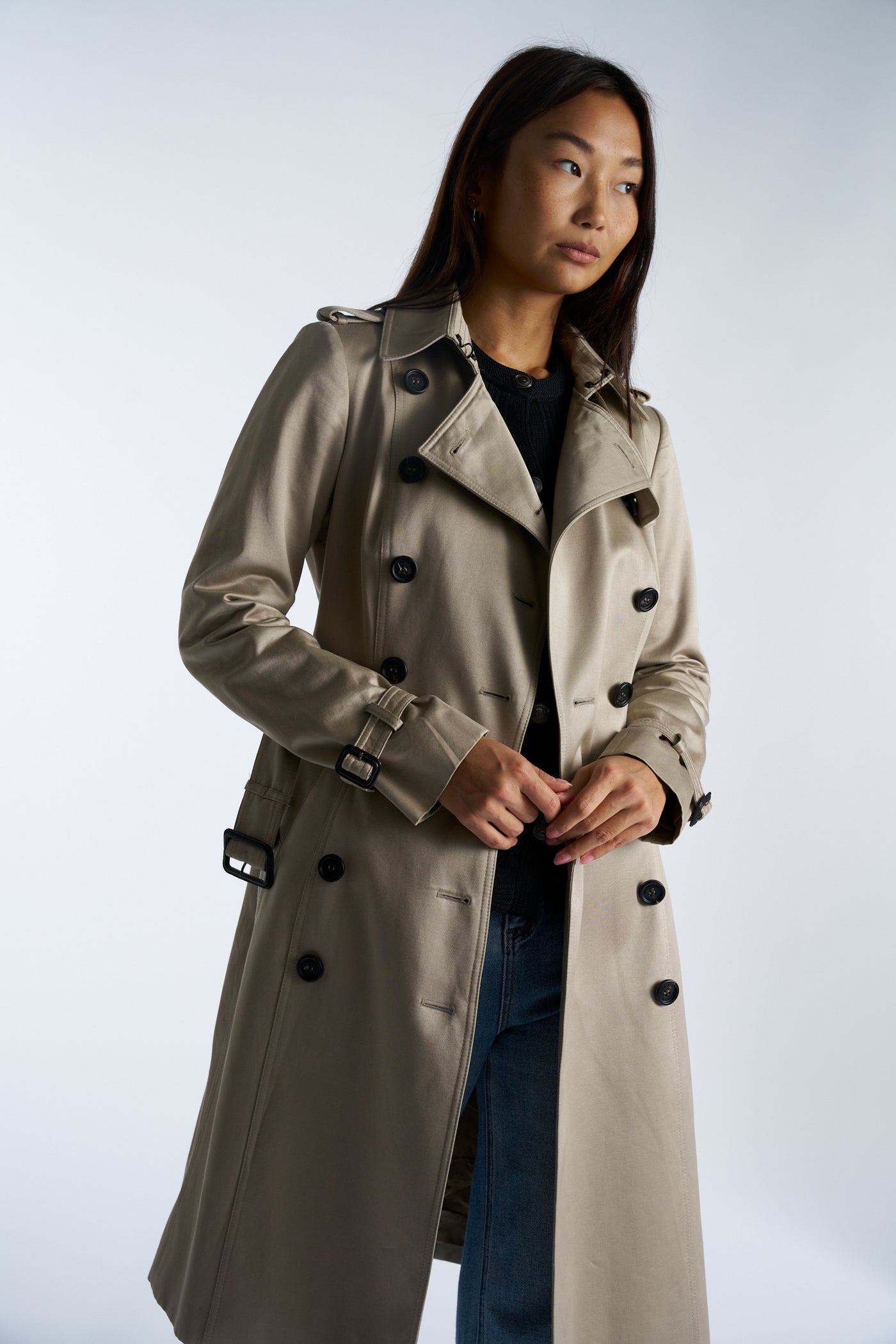 BURBERRY Prorsum Double-Breasted Trench Coat size 38