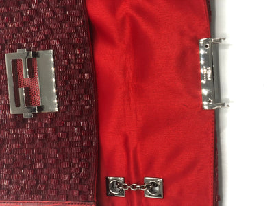 FENDI Beaded Baguette Handbag Limited edition with box