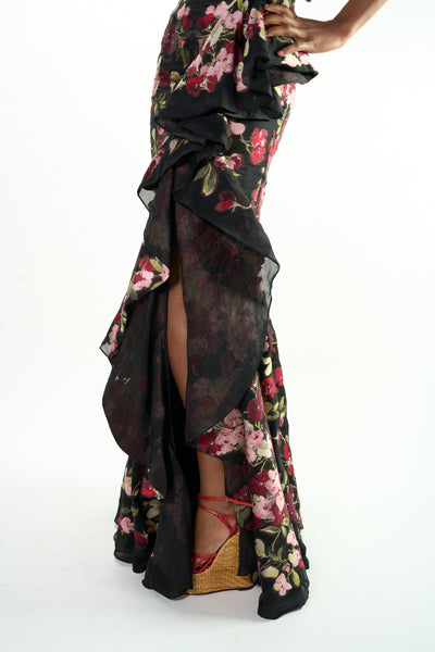 ALEXANDER MCQUEEN haute couture floral gown