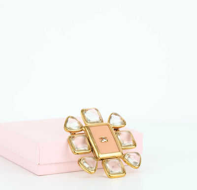 CHANEL Pink Resine Brooch (96P)