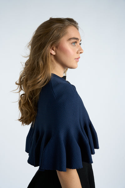 AZZEDINE ALAIA blue cape