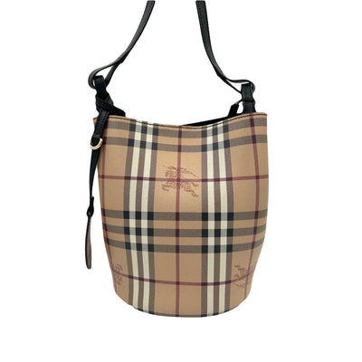 BURBERRY small Haymarket bucket bag brand new with tag