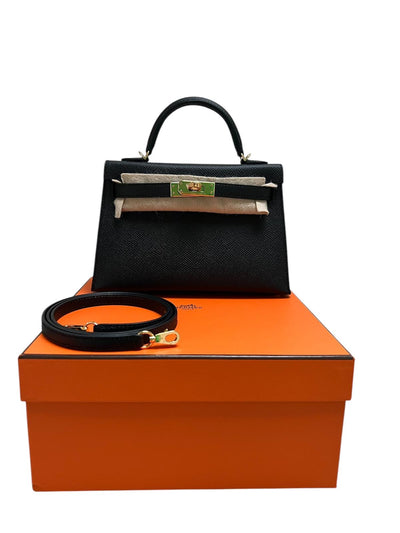 HERMES mini Kelly II Espom leather gold hardware full set 2024