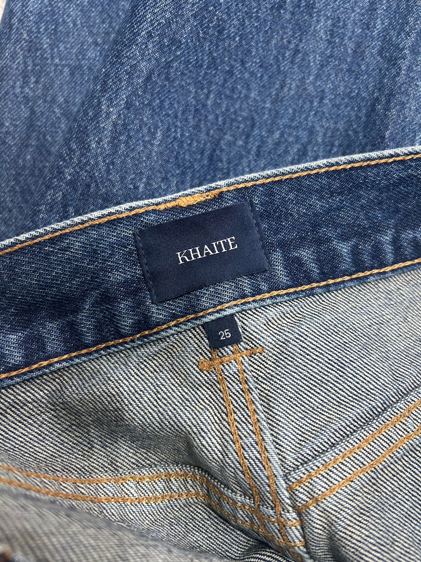 KHAITE Hewitt high rise denim jeans size 25