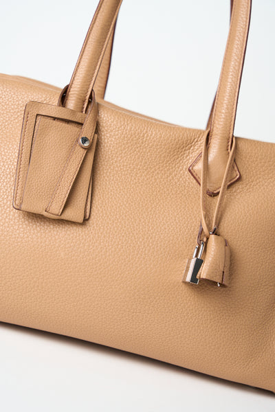 HERMES Victoria 35 clemence leather palladium hardware handbag