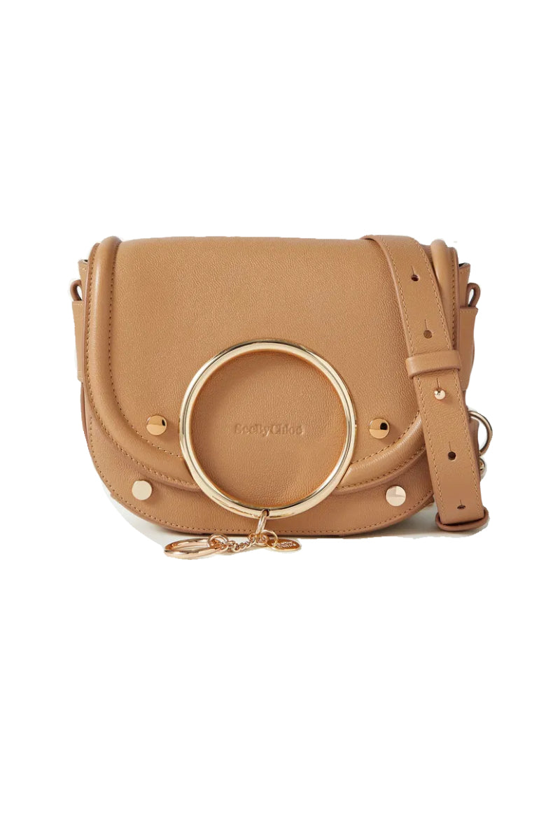 SEE BY CHLOE Mara biscotti handbag with metal charm