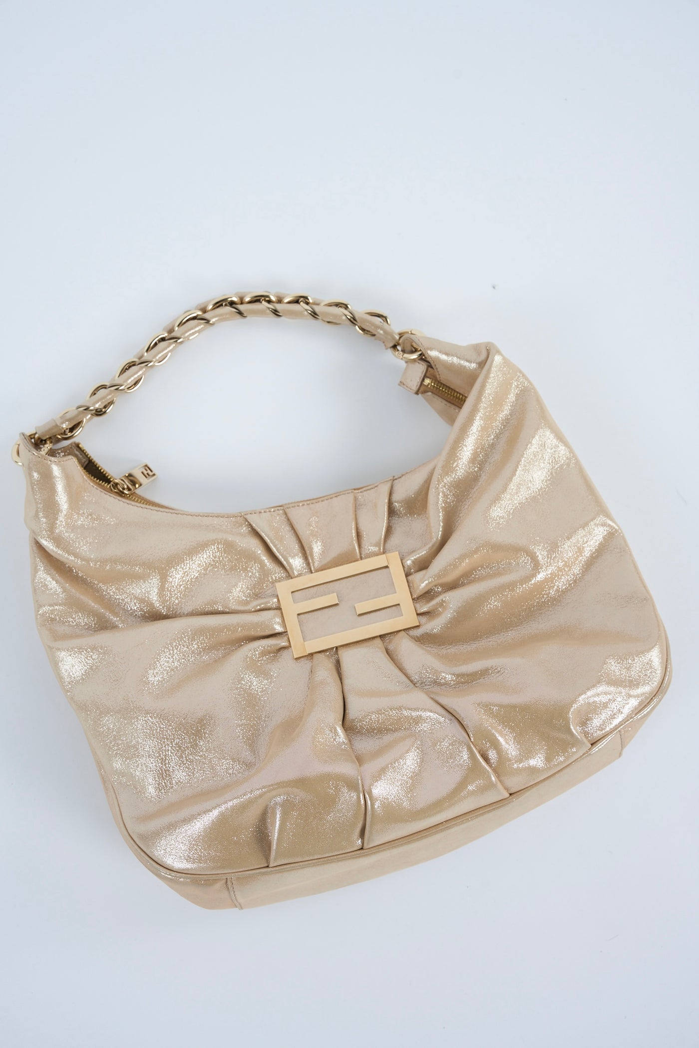 FENDI Mia hobo gold handdbag