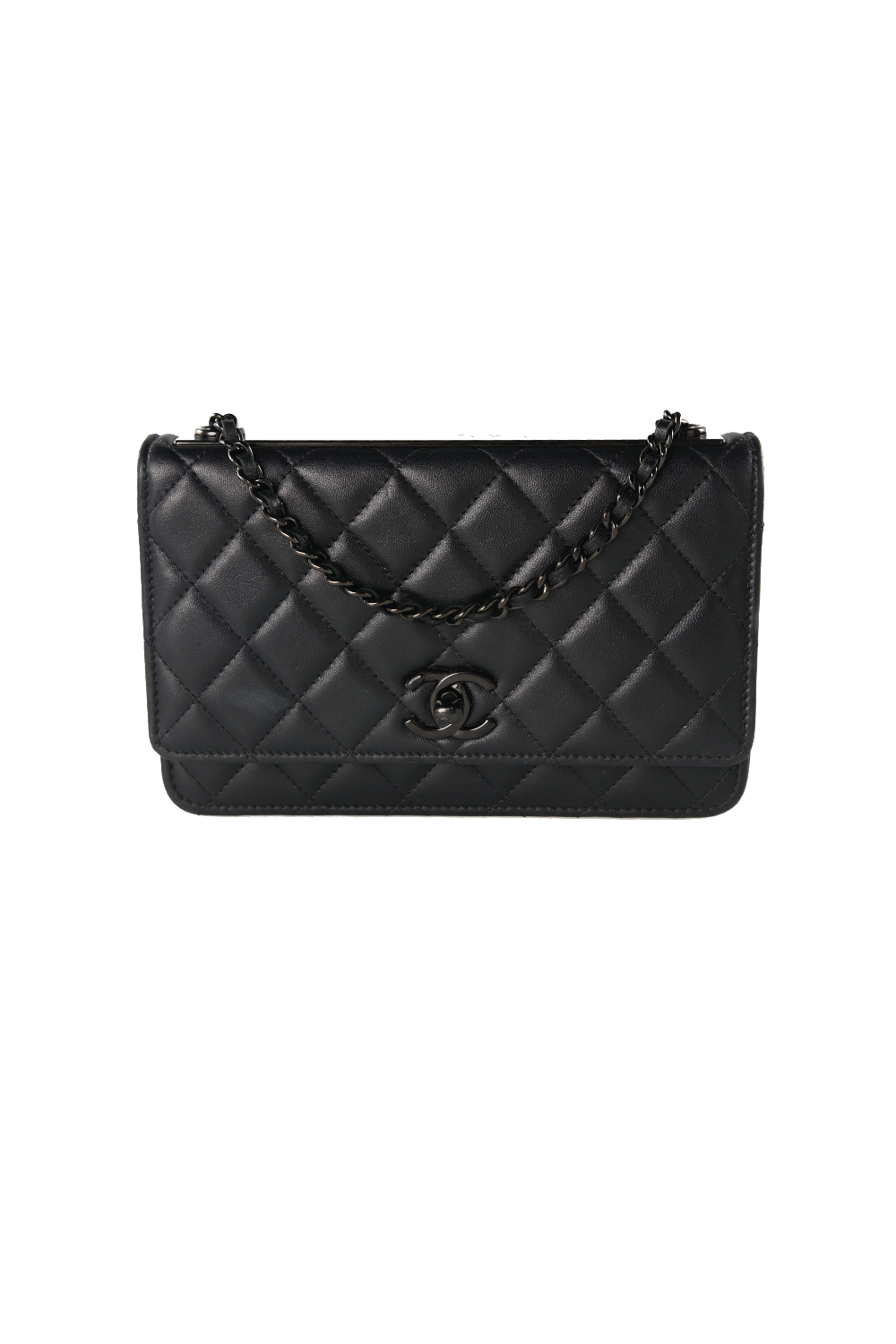 CHANEL Trendy wallet on chain so black