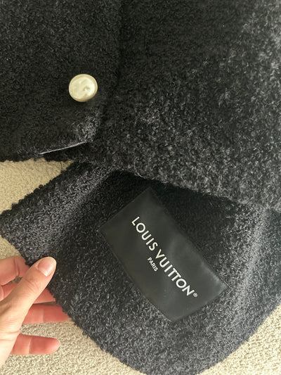 LOUIS VUITTON FW22 Boucle vest with sweeping panel and faux pearls buttons size 38