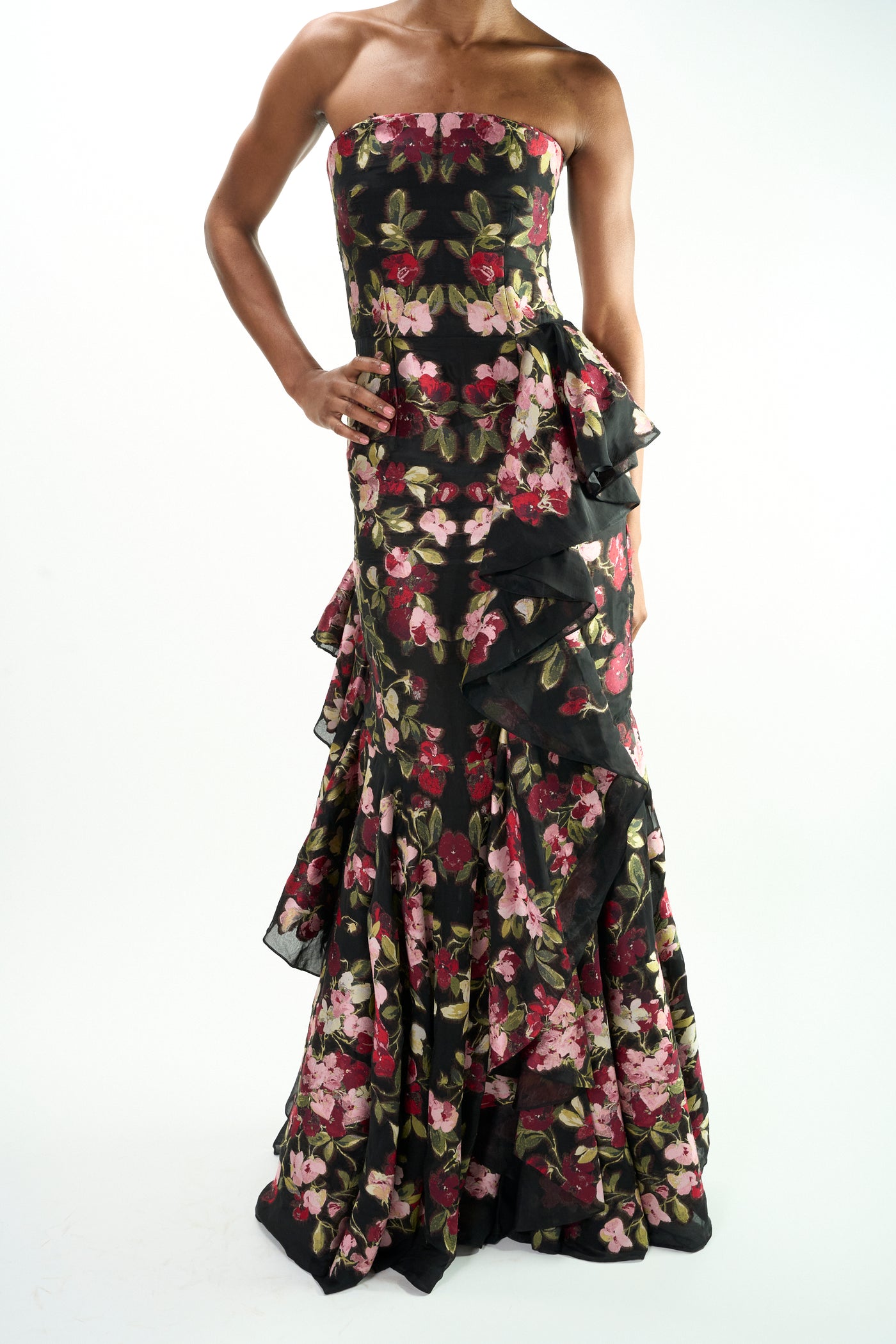 ALEXANDER MCQUEEN haute couture floral gown
