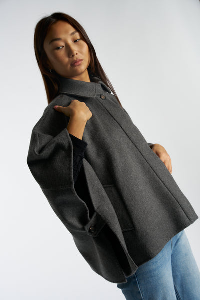 BRUNELLO CUCCINELLI Cashmere grey cape