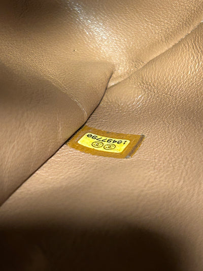 CHANEL Rare Vintage Jumbo Single Flap Caramel Caviar Leather With 24ct Gold Plated Hardware Handbag