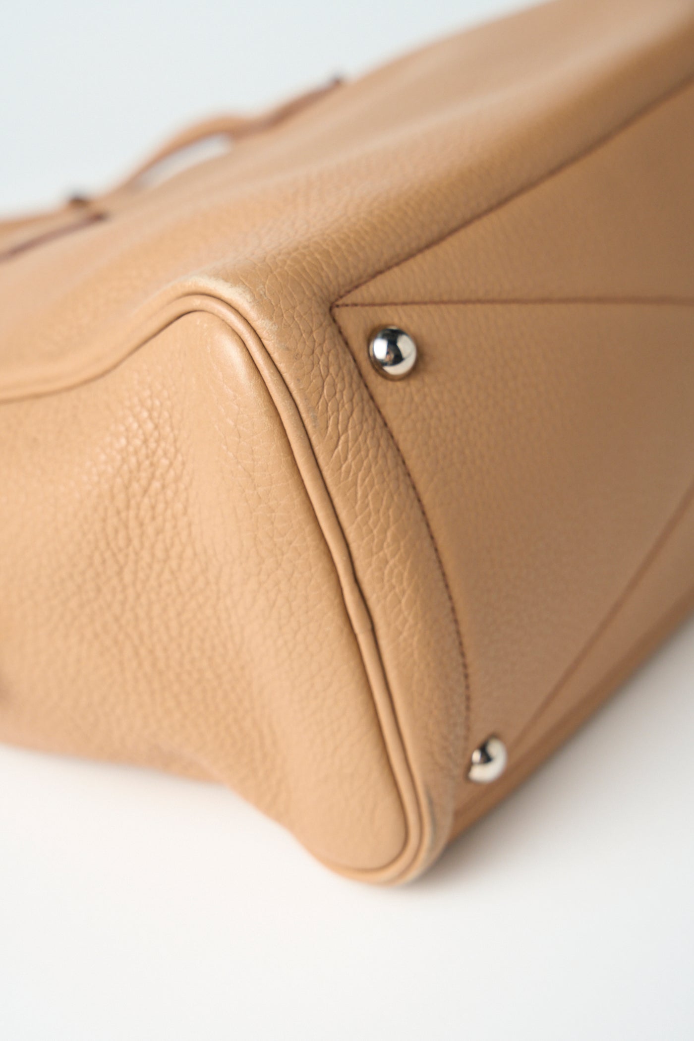 HERMES Victoria 35 clemence leather palladium hardware handbag