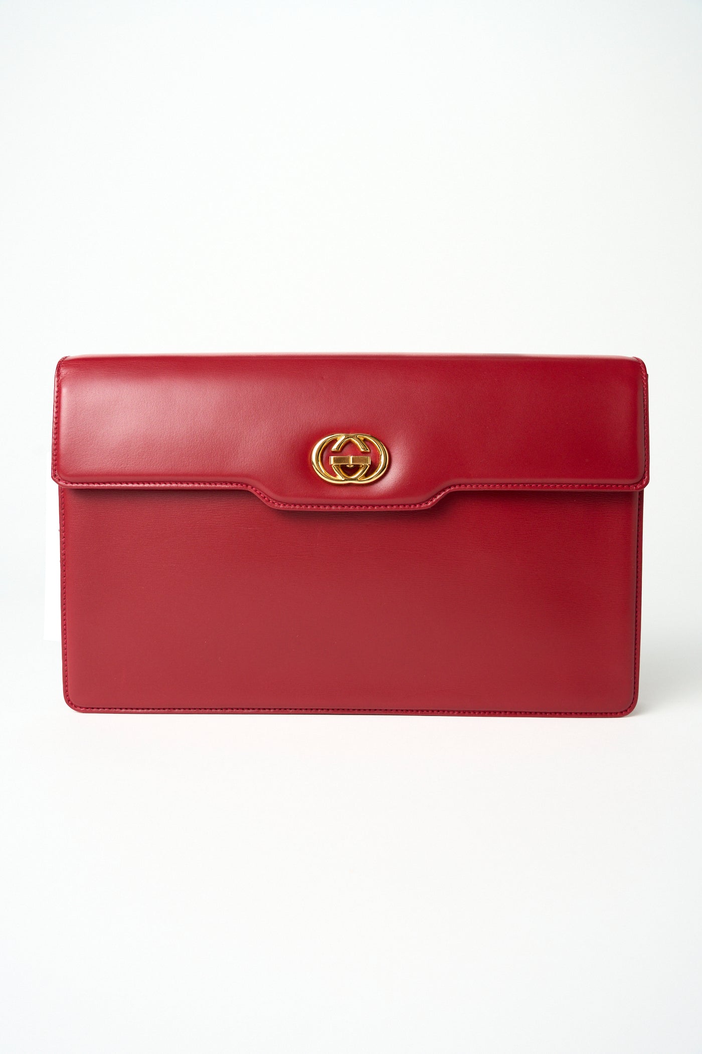 GUCCI vintage red handbag with detachable strap