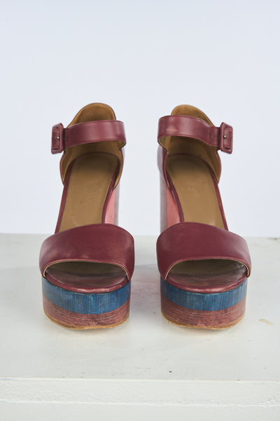 HERMES abstract wedges size 38