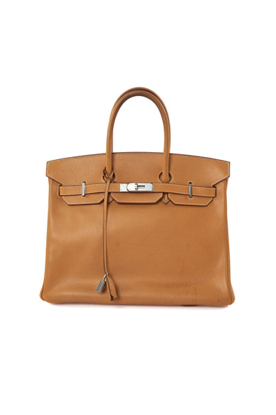 HERMES Birkin 35cm naturel ardennes palladium hardware