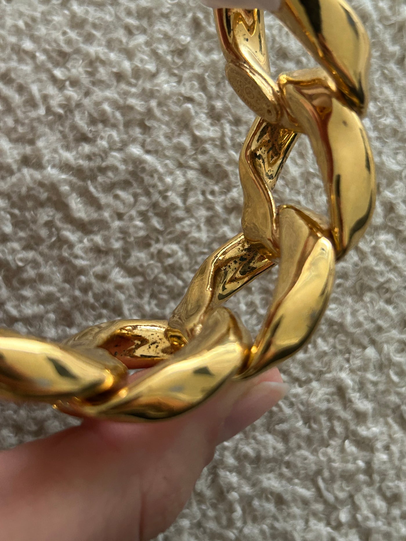 CHANEL Vintage 1990's 24ct Gold Chain Bracelet