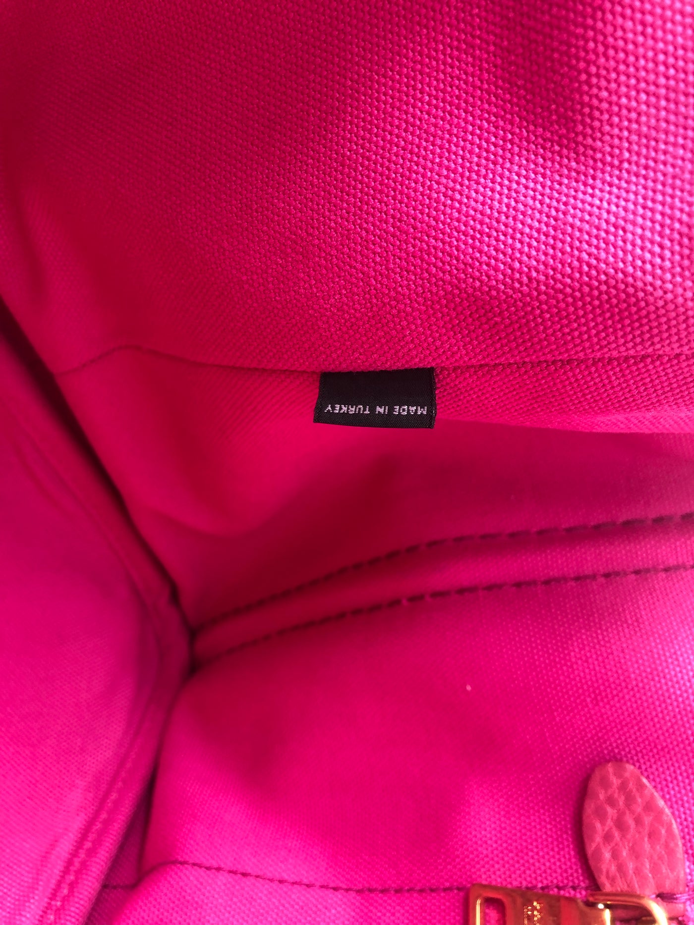 PRADA Pink Canapa Canvas tote Handbag