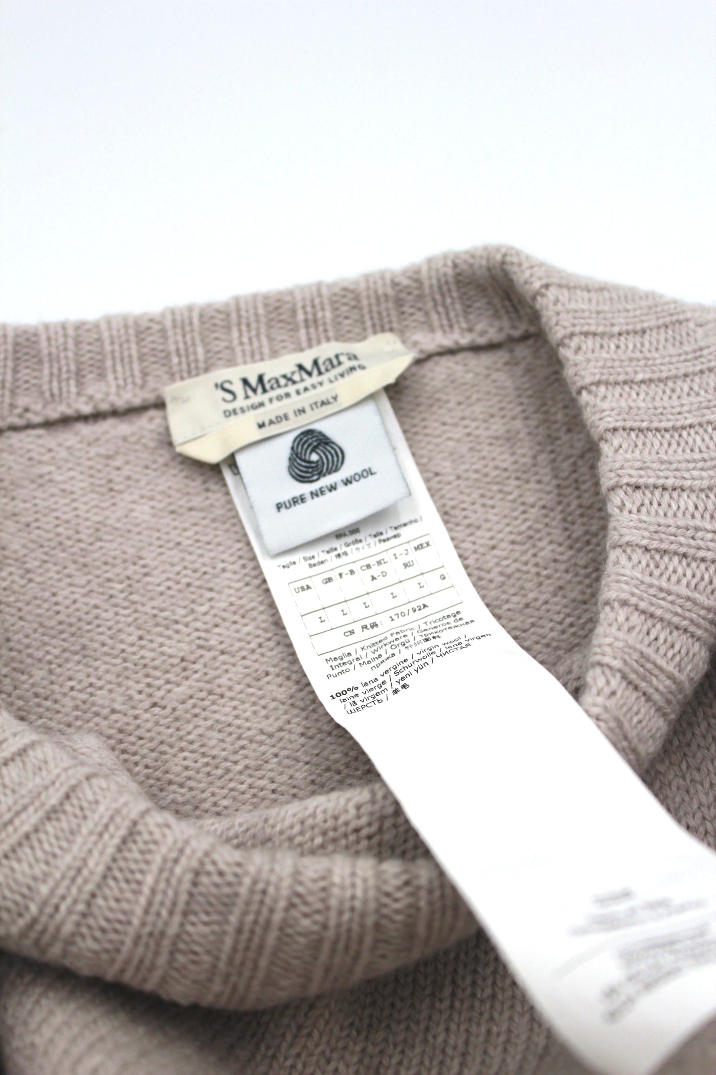 MAX MARA virgin wool jumper size L