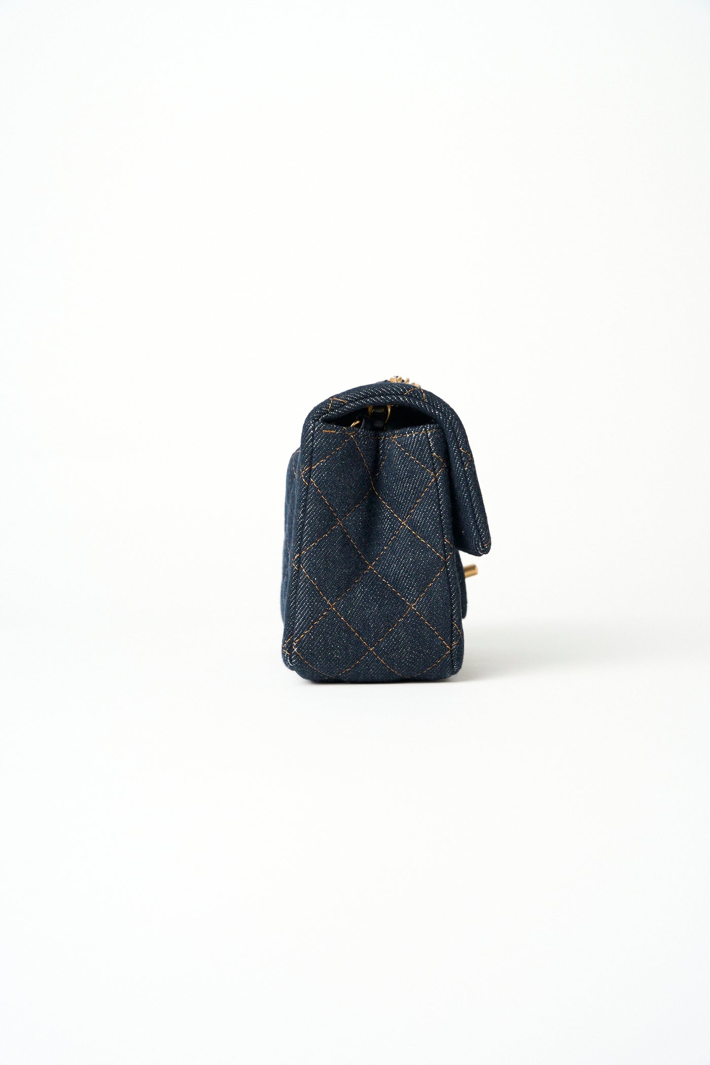 CHANEL mini denim ghw handbag brand new full set