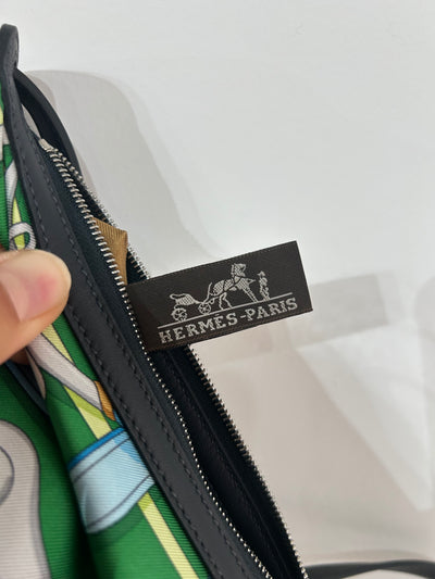 HERMES Sursoie To Go pouch with leather strap -Bride de Gala Bayadere by Hugo Grygkar