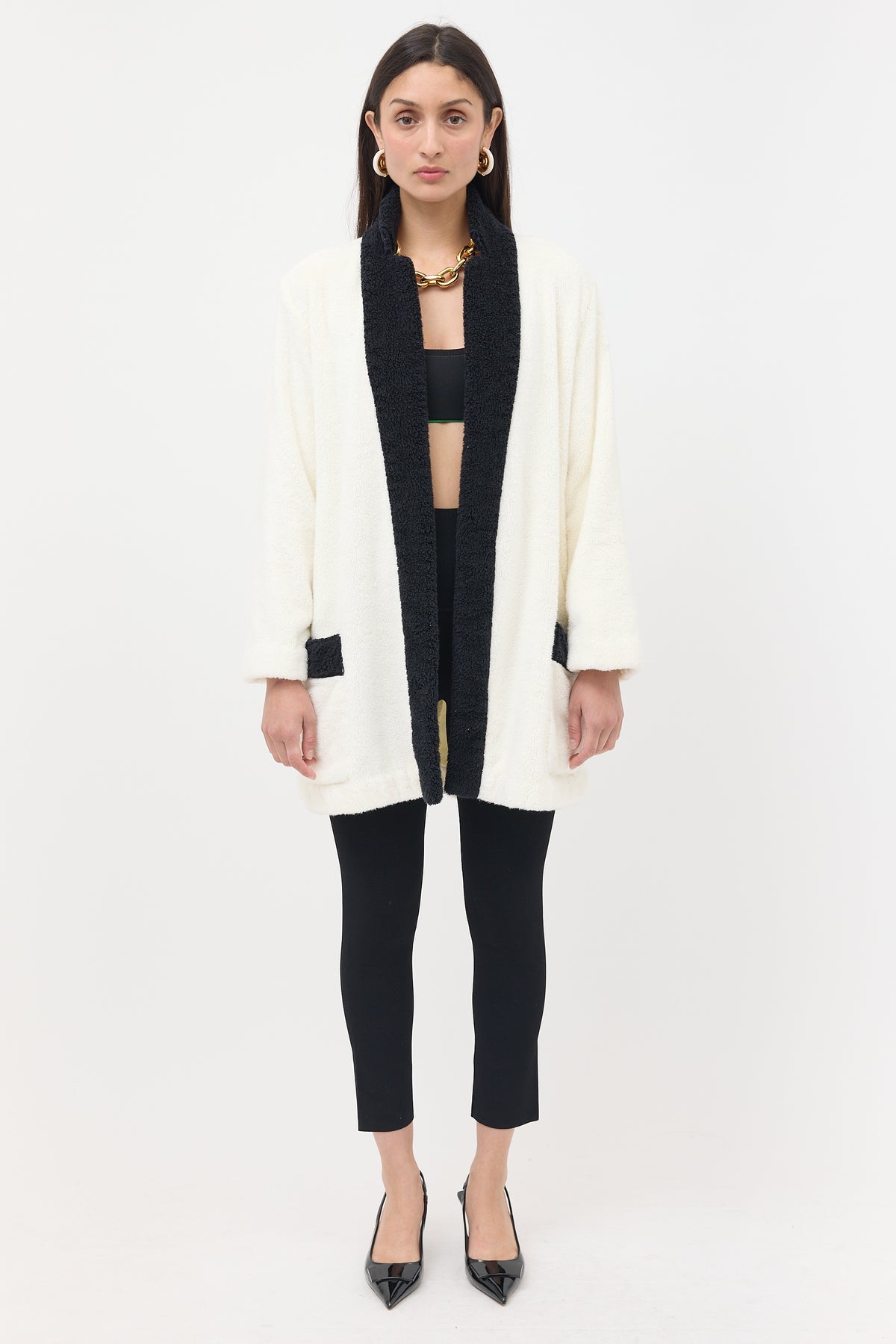 CHANEL Coco Beach terry cotton jacket unworn with tag attached size L