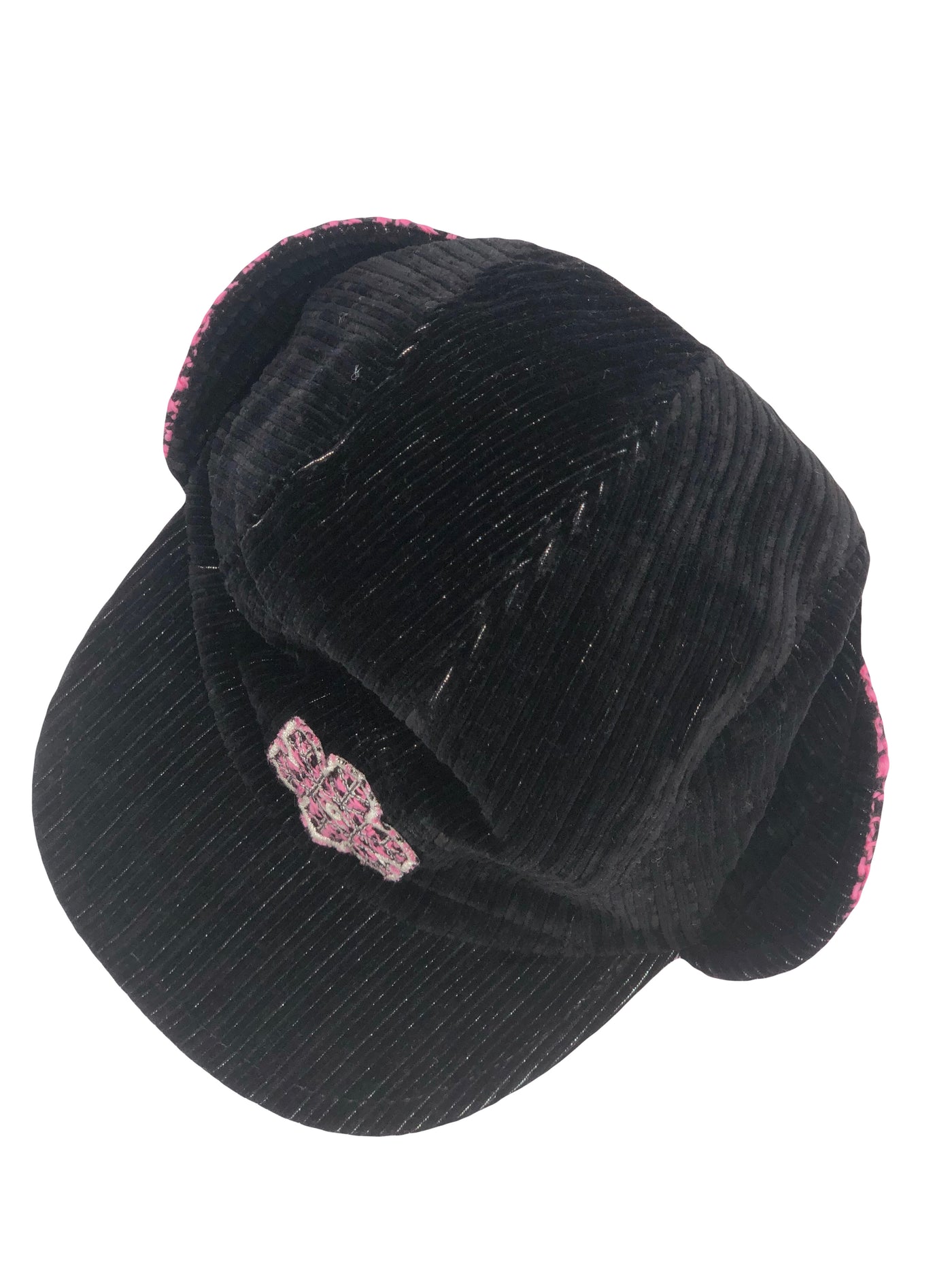 CHANEL Coco Neige 2019/20 corduroy tweed hat size L
