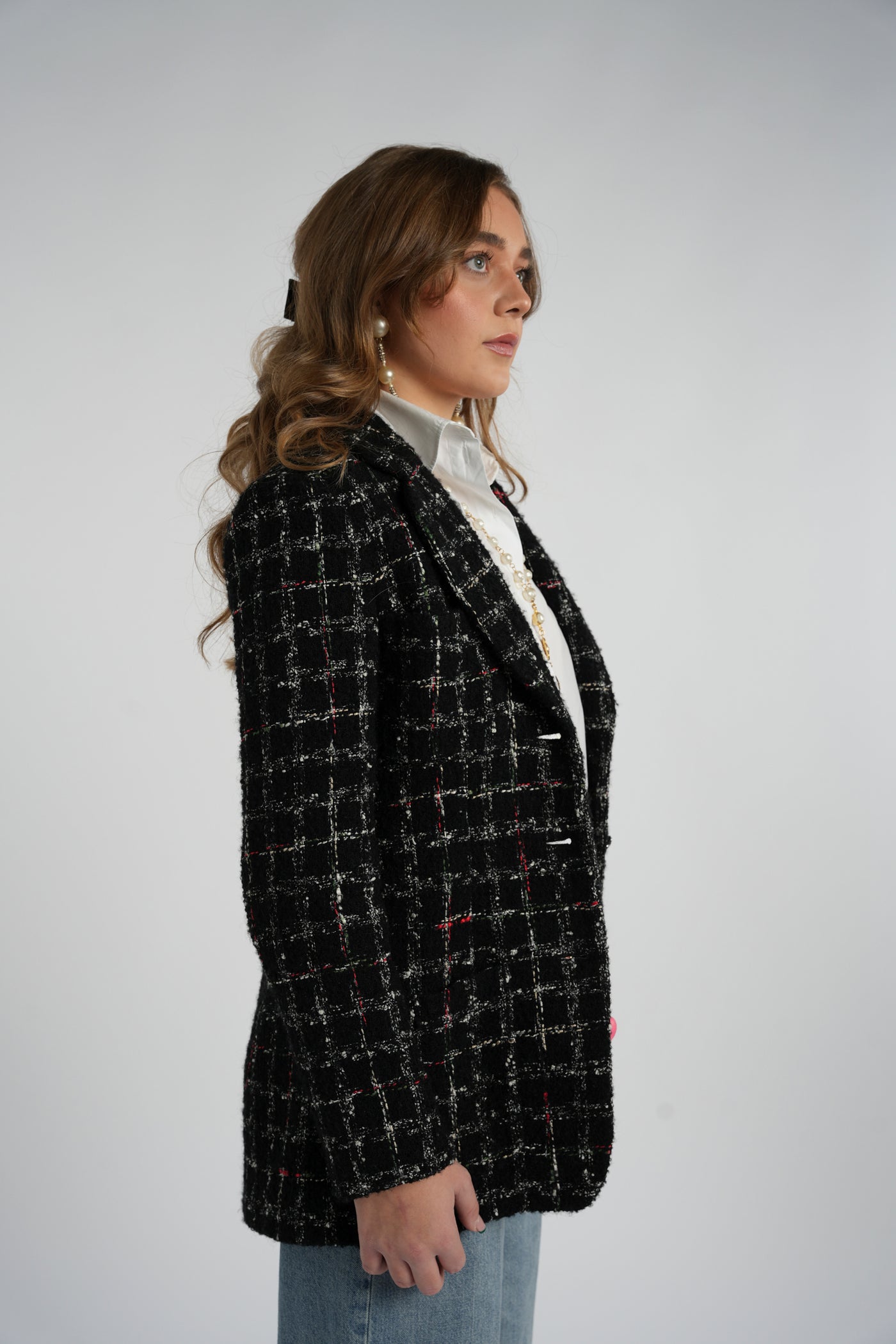 CHANEL AW 2023 tweed blazer jacket size 38