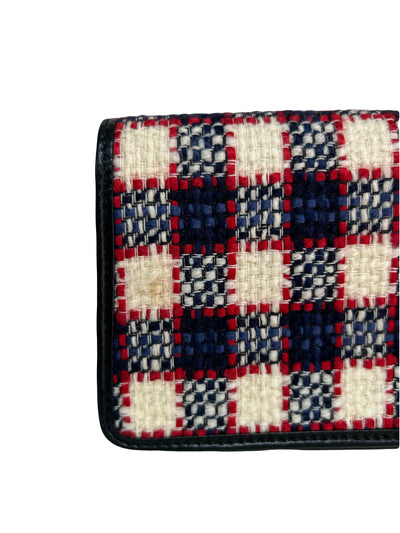GUCCI Dyonisus extra mini tweed red, white, navy handbag