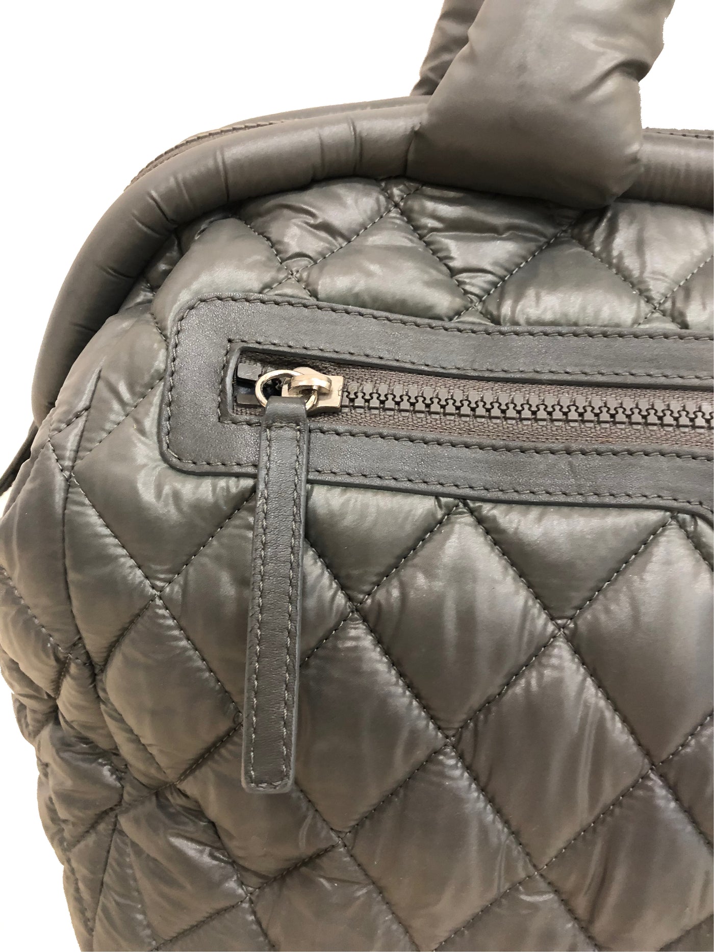 CHANEL Coco Cocoon Quilted grey handbag