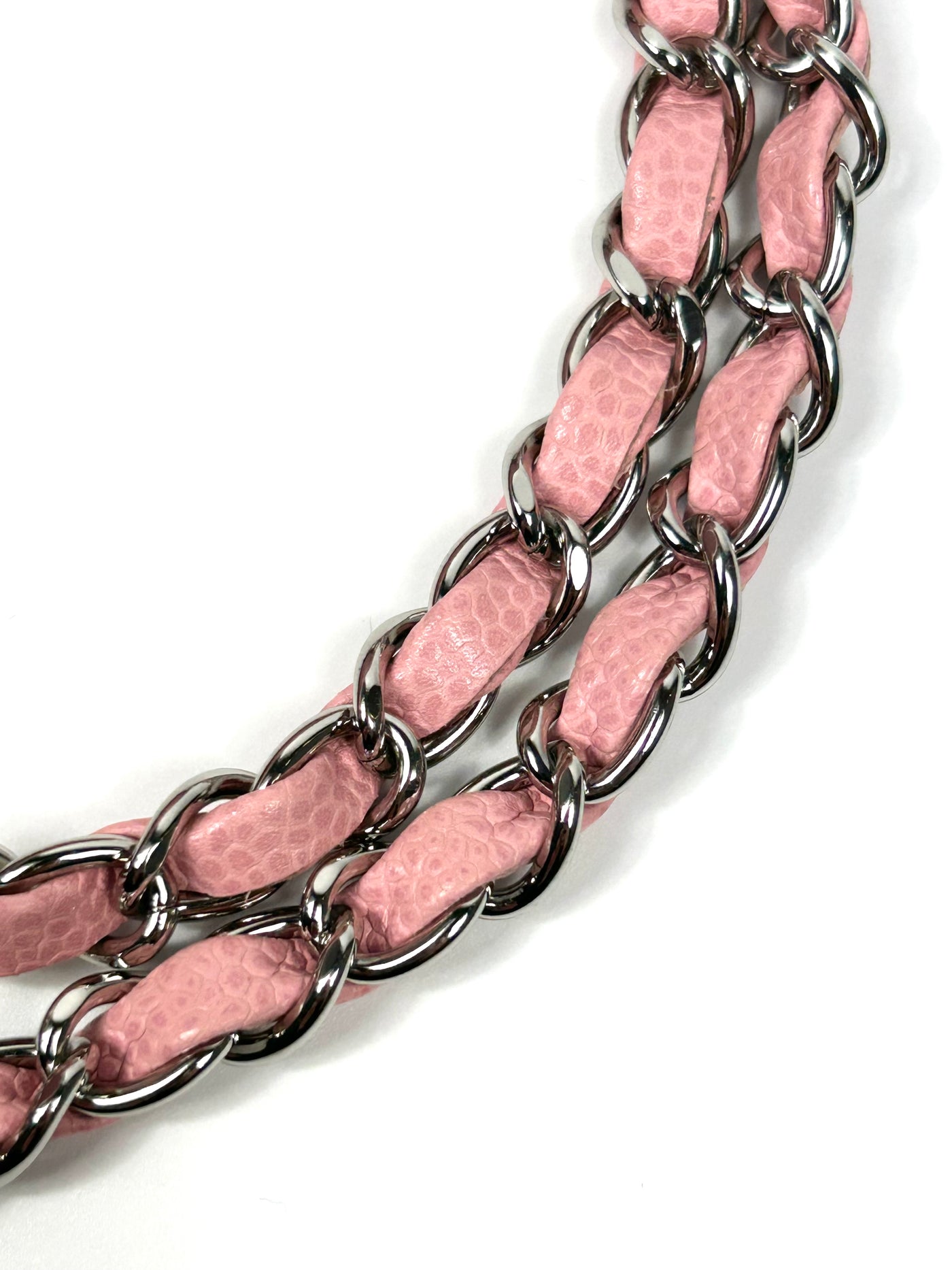 CHANEL Classic Medium Double Flap Sakura Pink Caviar with Silver Hardware